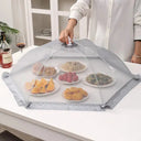 Foldable Mesh Cover Keeps Foods Safe