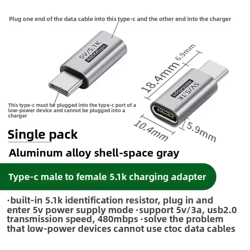 USB C Adapter - Charges Shavers Securely — product view 5