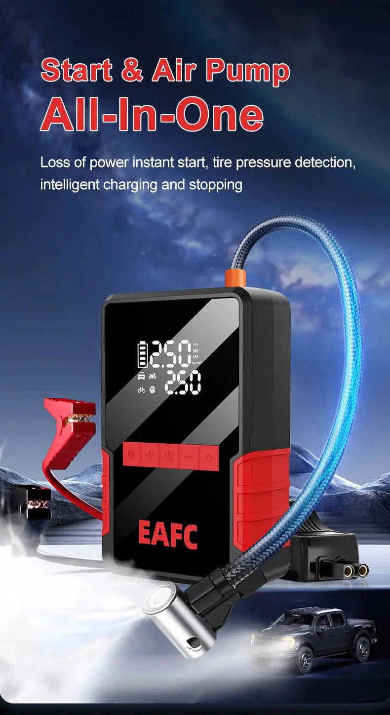 1200A Multi-Function Car Jump Starter and Air Compressor - OurLum.com