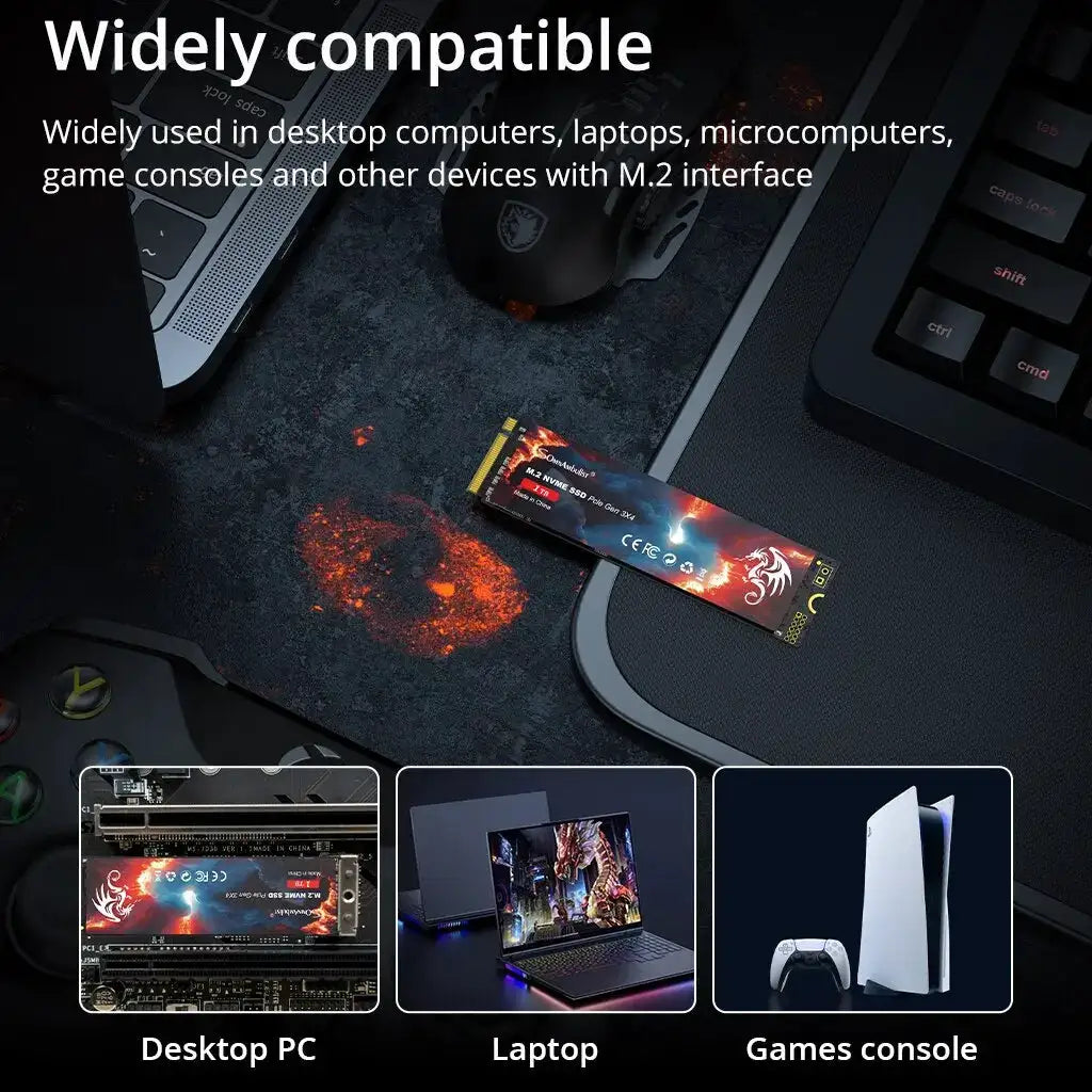 SomnAmbulist SSD M2 NVME 128GB 256GB 512GB 1TB SSD M.2 2280 PCIe 3.0 Internal Solid State Drive For Laptop Desktop Game Console