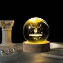Crystal Ball Lamp With Galaxy Projection