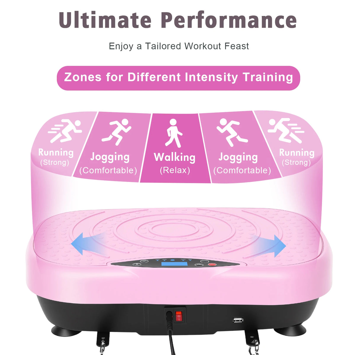Portable Vibration Plate Exercise Machine Whole Body Workout — product view 7