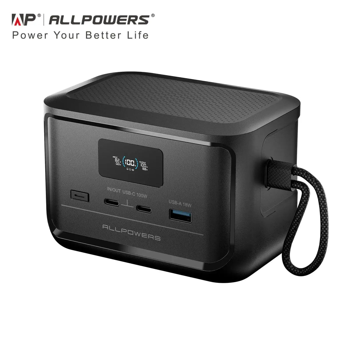 ALLPOWERS 31000mAh SOLAX P100 Portable Power Station 99.2wh Solar Generator with USB-C USB-A Outlet for Camping Home RVs Hunting