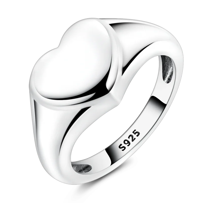 Sterling Silver Ring Sparking Zirconium