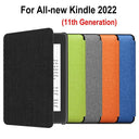 Kindle Fabric Smart Case with Built-in Light Stylish Protection