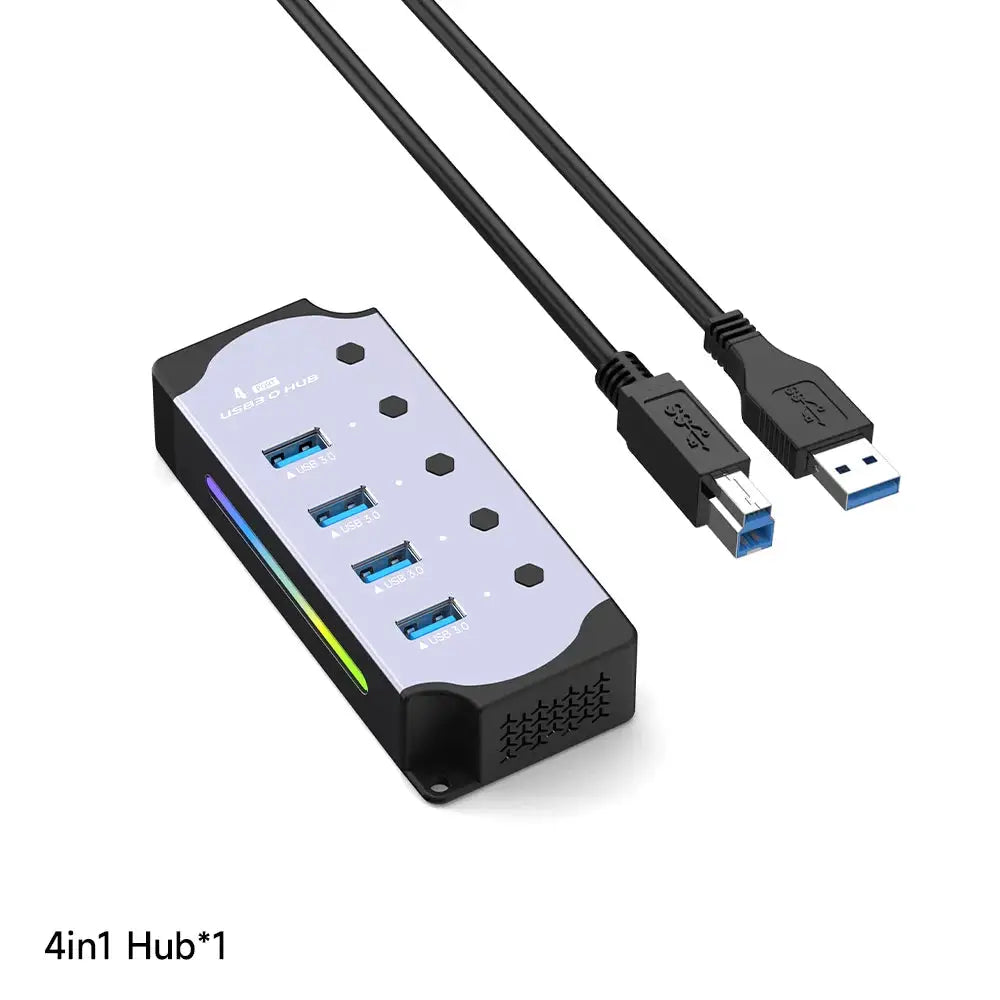 Port USB Hub - Powered RGB Switch — product view 10