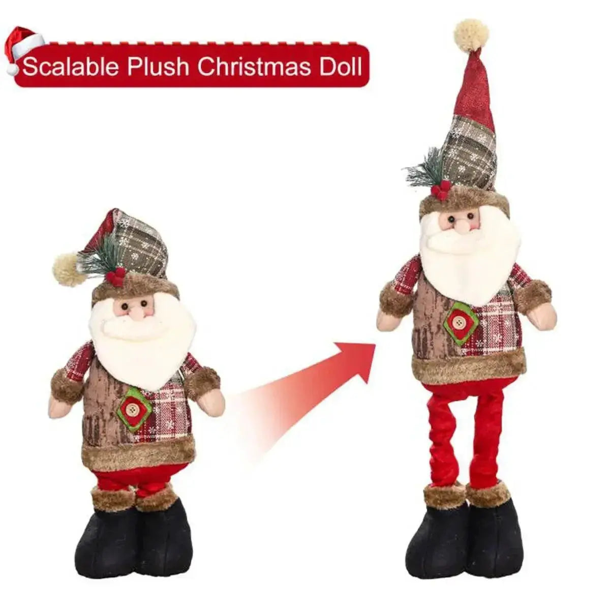 Telescopic Christmas Doll Unique Holiday Decor 2023