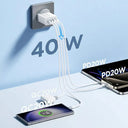 40W Wall Charger - Dual Fast Charging System