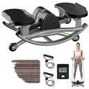 Non Slip Swing Stepper With Resistance Bands For Fat Burning