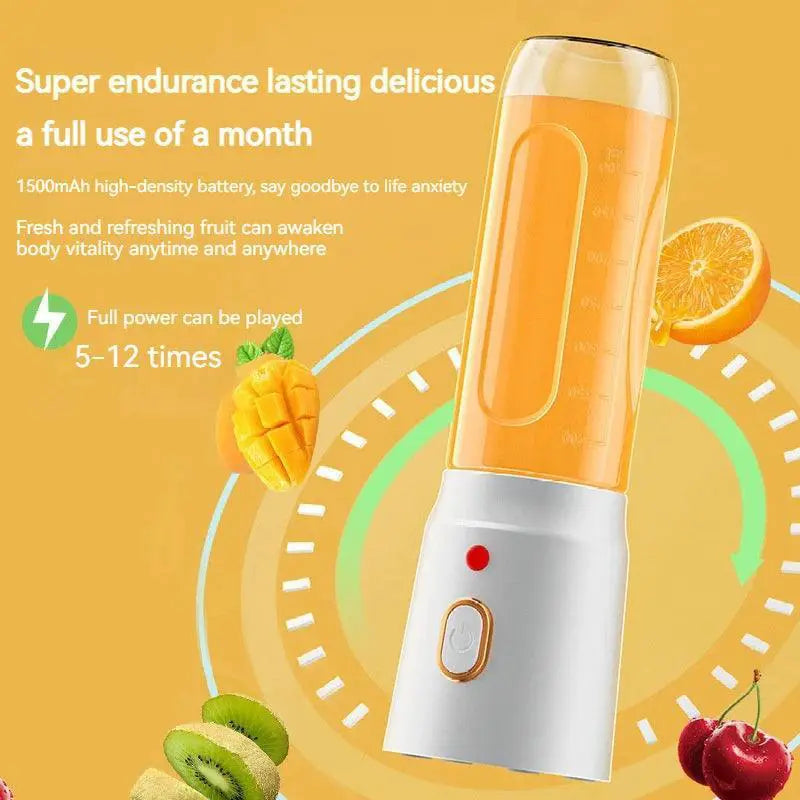 Portable Wireless Blender Juicer Machine For Fresh Smoothies