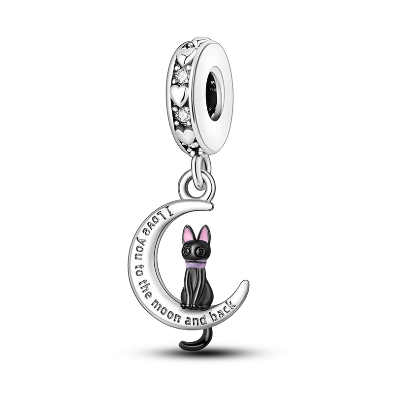 Cat Collection Silver Charm Bead