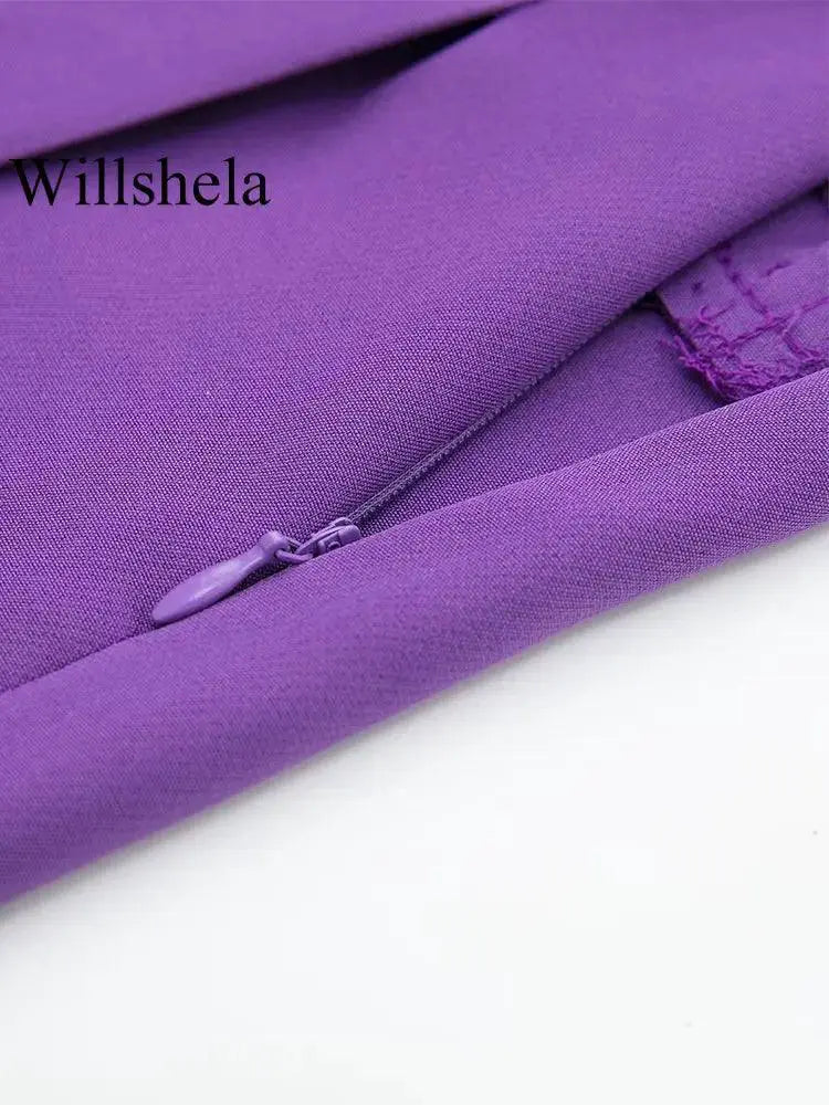 Vintage Asymmetrical Zipper Skirt Shorts Retro Fashion
