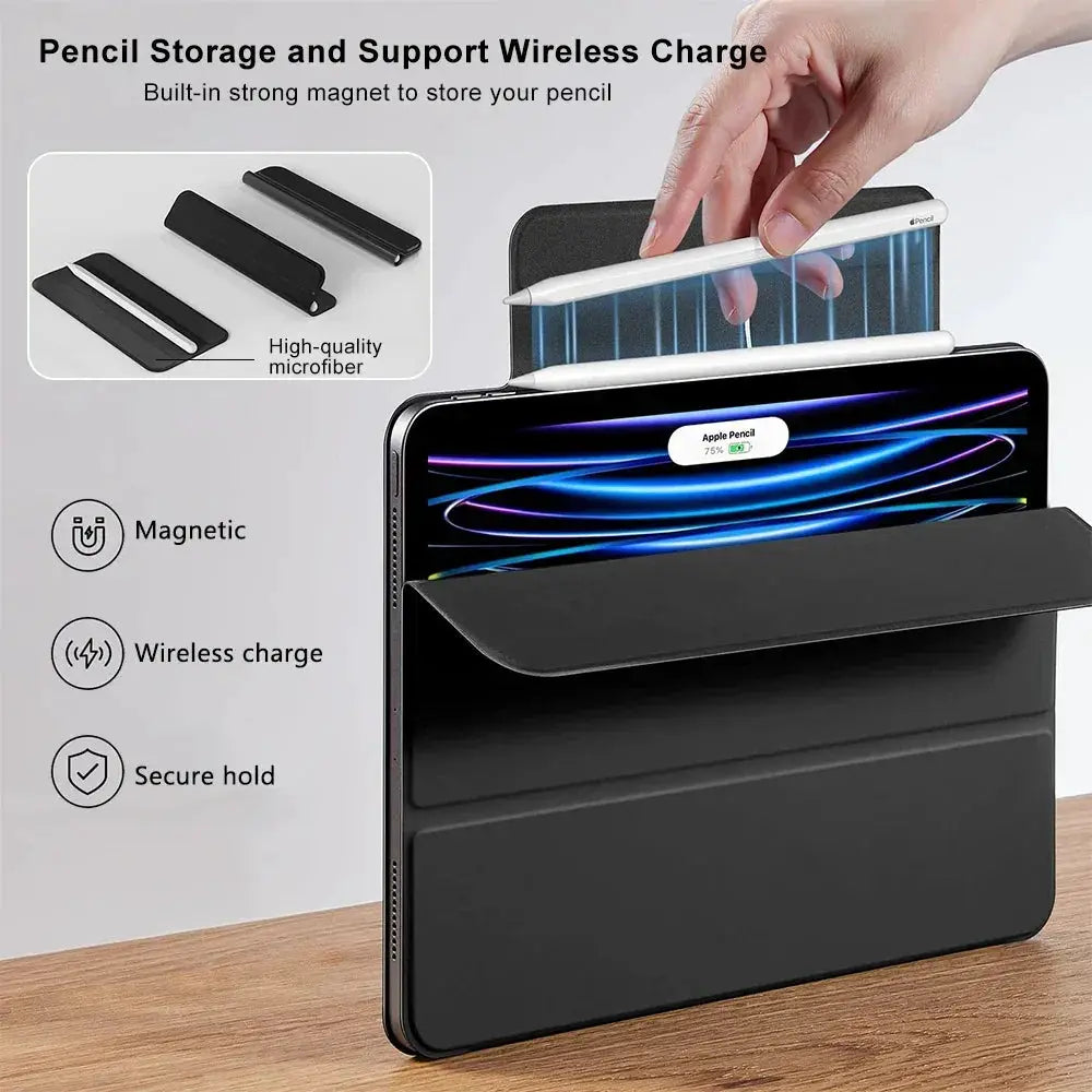 Case For iPad Pro 11 13 2024 M4 Magnetic Tablet Cover