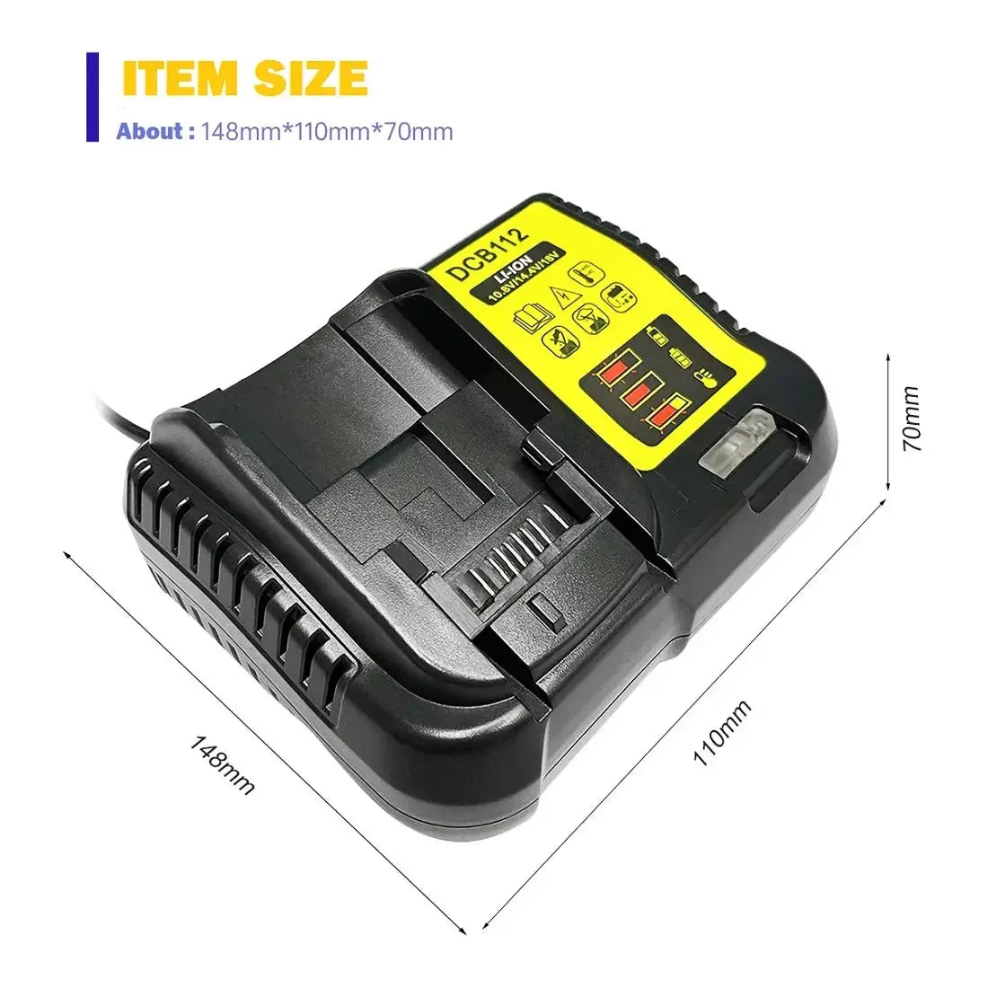 2A DCB112 Universal Fast Charger For All Battery Types