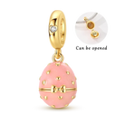 Sparkling Gold Plated Camera Charm