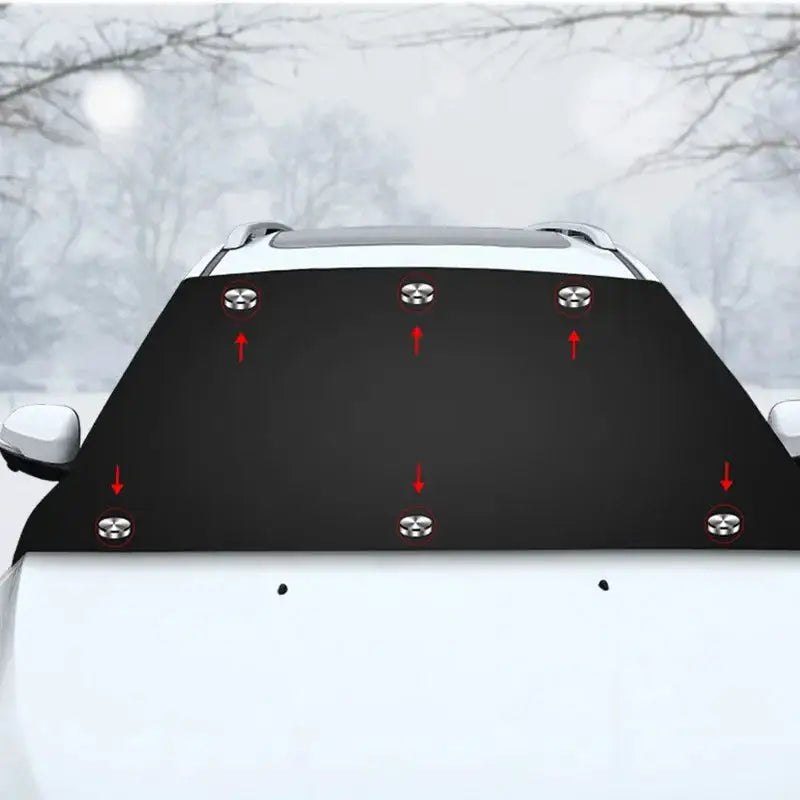 Magnetic Car Snow Shield Car Sun Shield Thickened Frost Protection and Sun Protection Car Cover