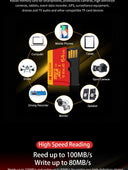 KODAK Micro SD Card Class10 U3 Memory Card 64GB 128GB 256GB