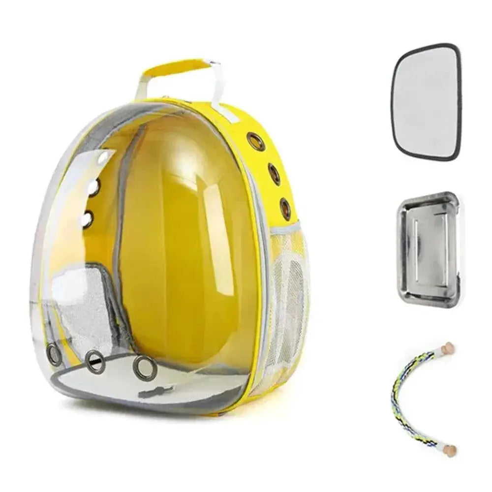 FeatherSafe Bird Carrier With Perch Rope Safe Travel Cage