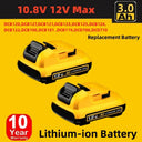 3.0Ah 10.8V 12V Max Lithium Ion Battery Replacement for DCB120