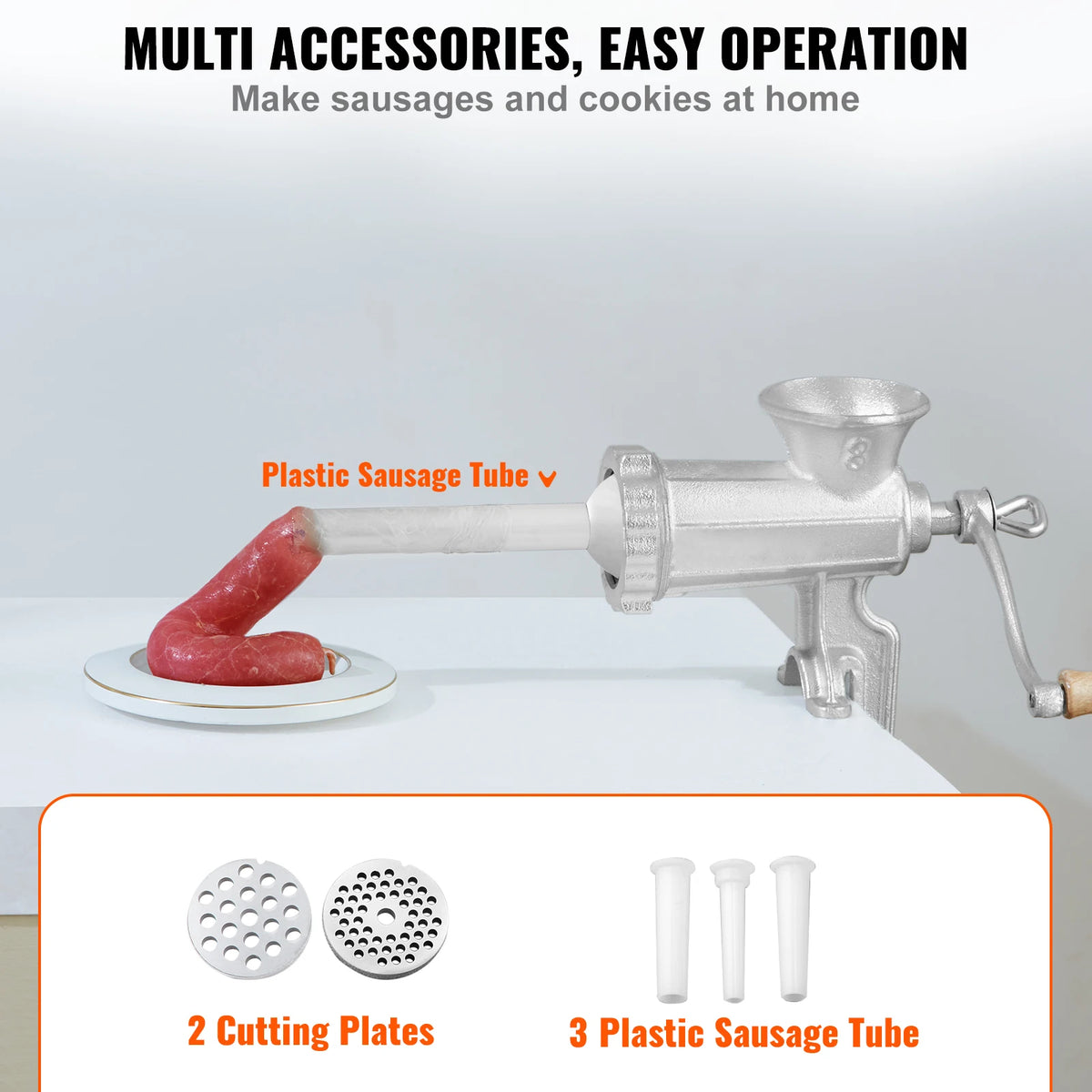 SucceBuy Manual Meat Grinder Heavy Duty Cast Iron Hand Meat — product view 5