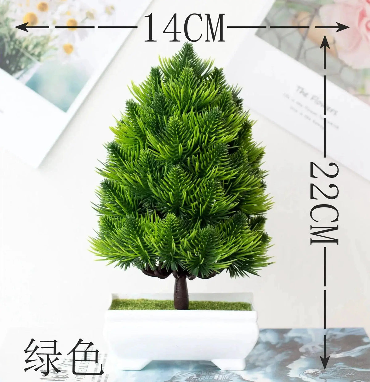 Maintenance-Free Bonsai Decor for Desk — YJLyueya green