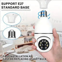 Wifi Bulb Camera - 1080P AI Baby Pet Tracking