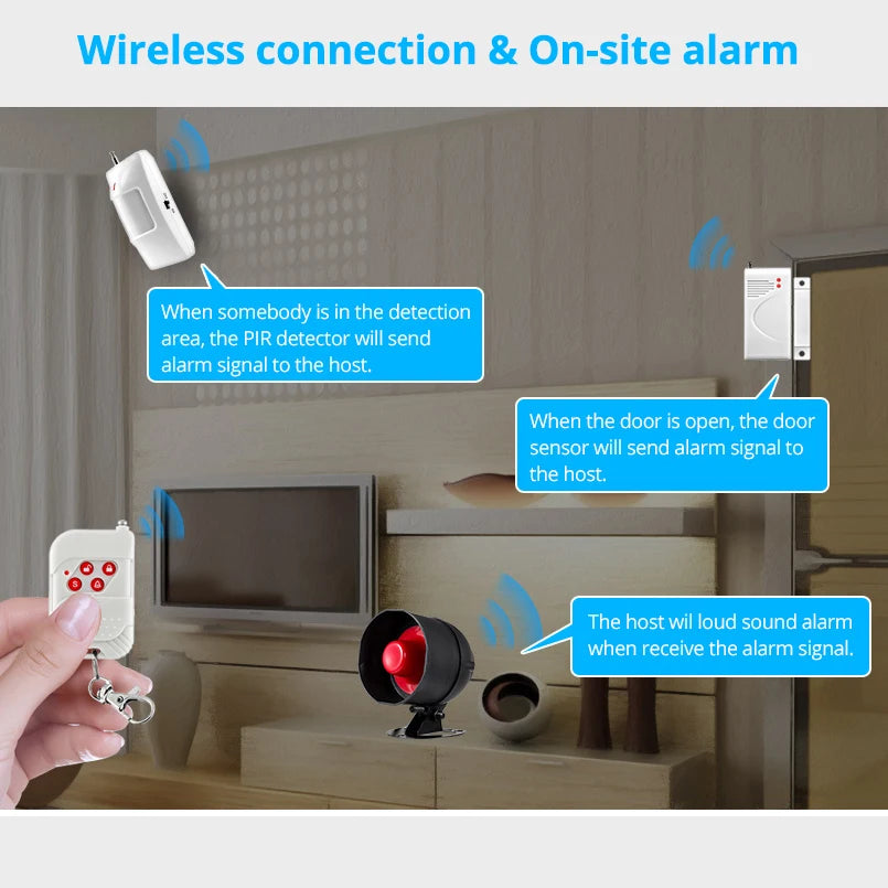 KERUI Speaker Alarm System Kit Siren Tuya Home Security Alarm — product view 2