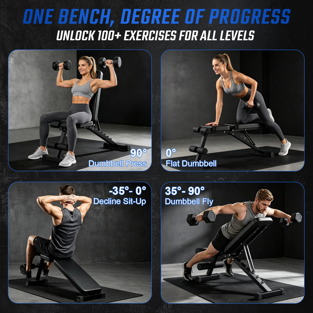 Weight Bench Foldable Dumbbell Bench Multifunctional Home Gym — product view 8