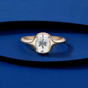 S925 Silver Pillow Moissanite Ring