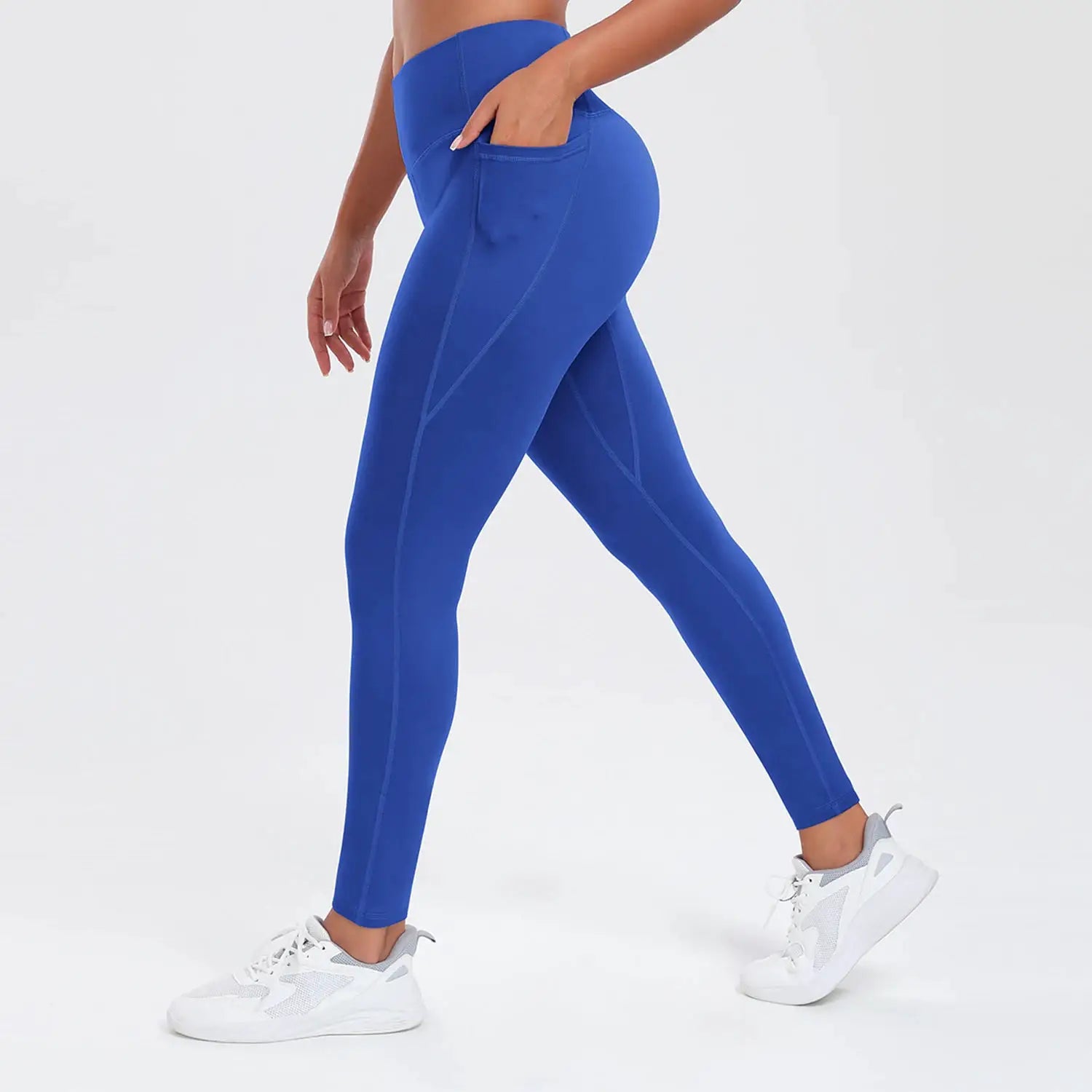 Women Yoga Pants with Pockets Butt Lifting Tummy Control Sports Leggings High Waist Fitness Tights Gym Clothing Sportswer