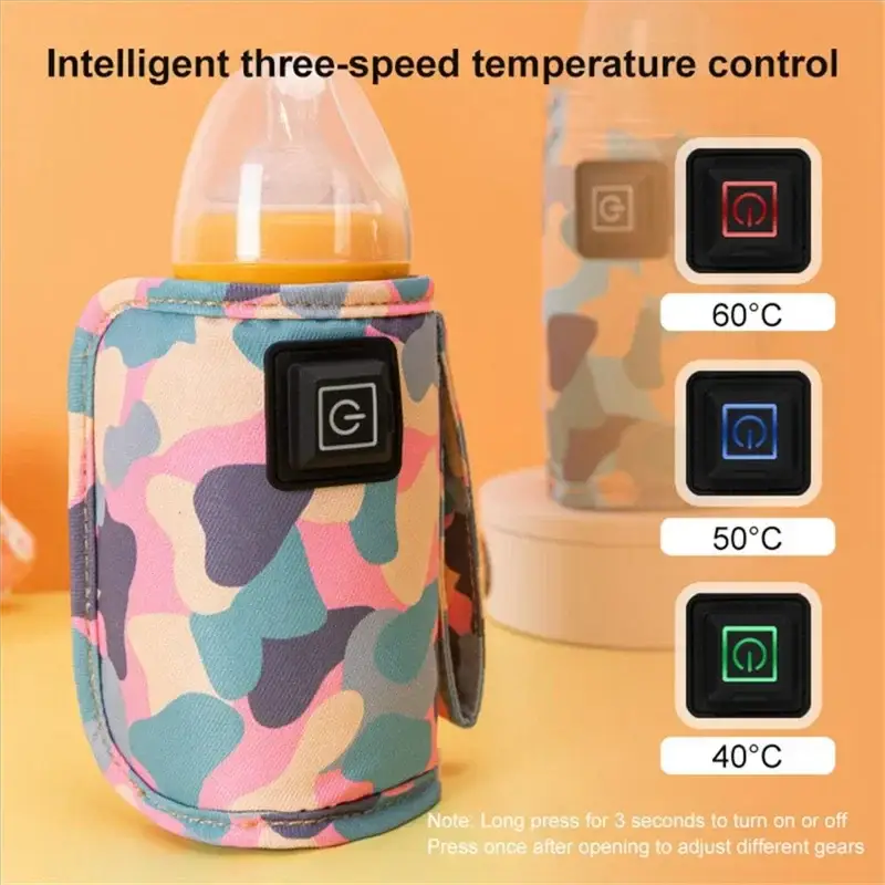Universal USB Milk Warmer Insulated Camouflage Bag