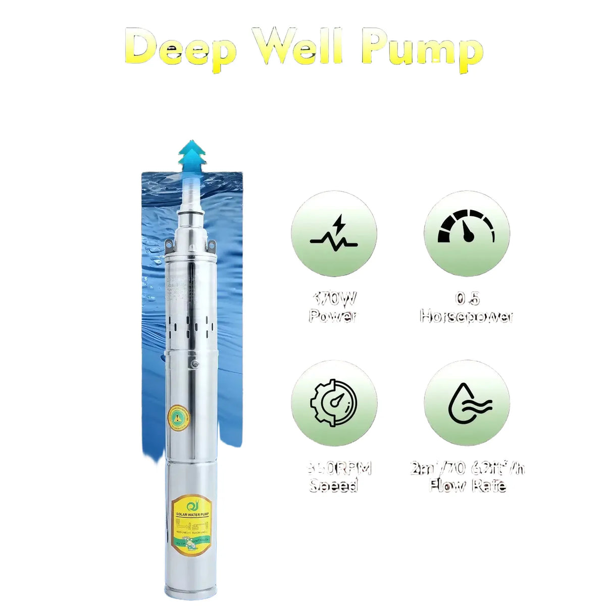 DC Solar Submersible Well Pump — product view 1