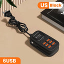 Desktop 6 Port USB Charger - Rapid Charging