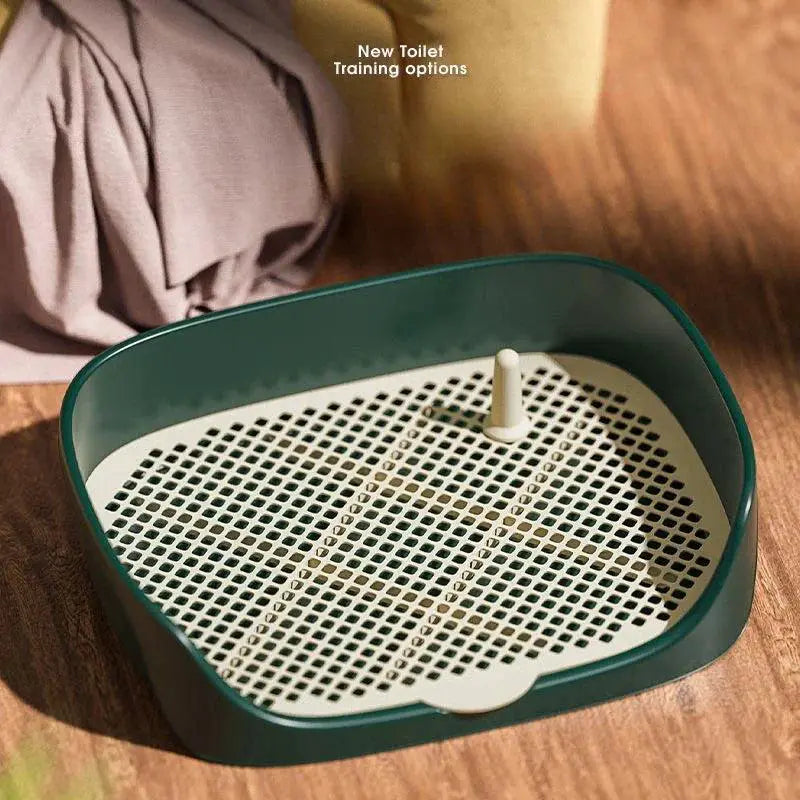 Portable Pet Toilet Training Plastic With Pillar Mat Tray