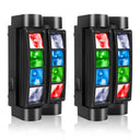 2 Pack RGBW Mini Spider Stage Light