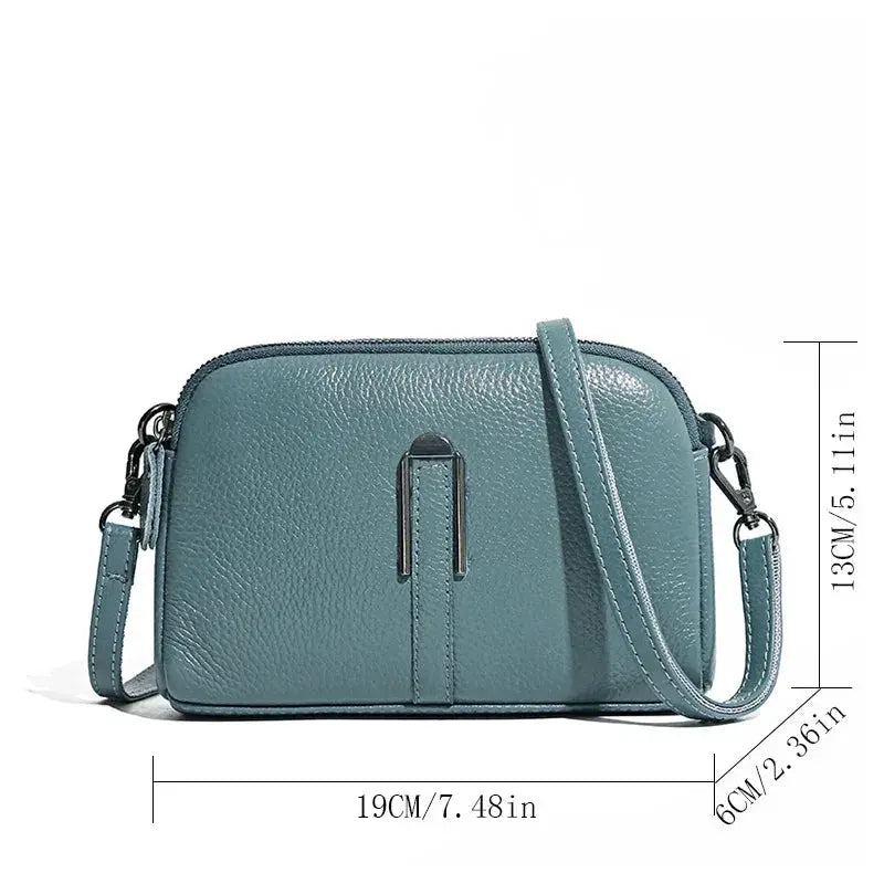 Genuine Leather Crossbody Bag Luxury Clutch For Women