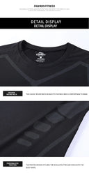 Quick Drying Tight Fitting Suit For Men's Sports Top