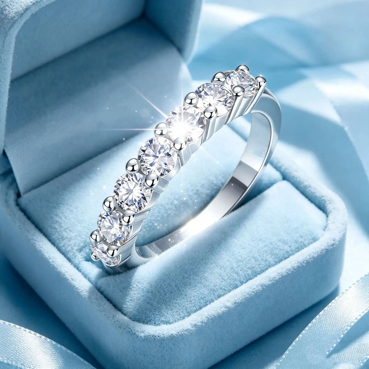 Elegant Moissanite Stackable Ring — product image 1