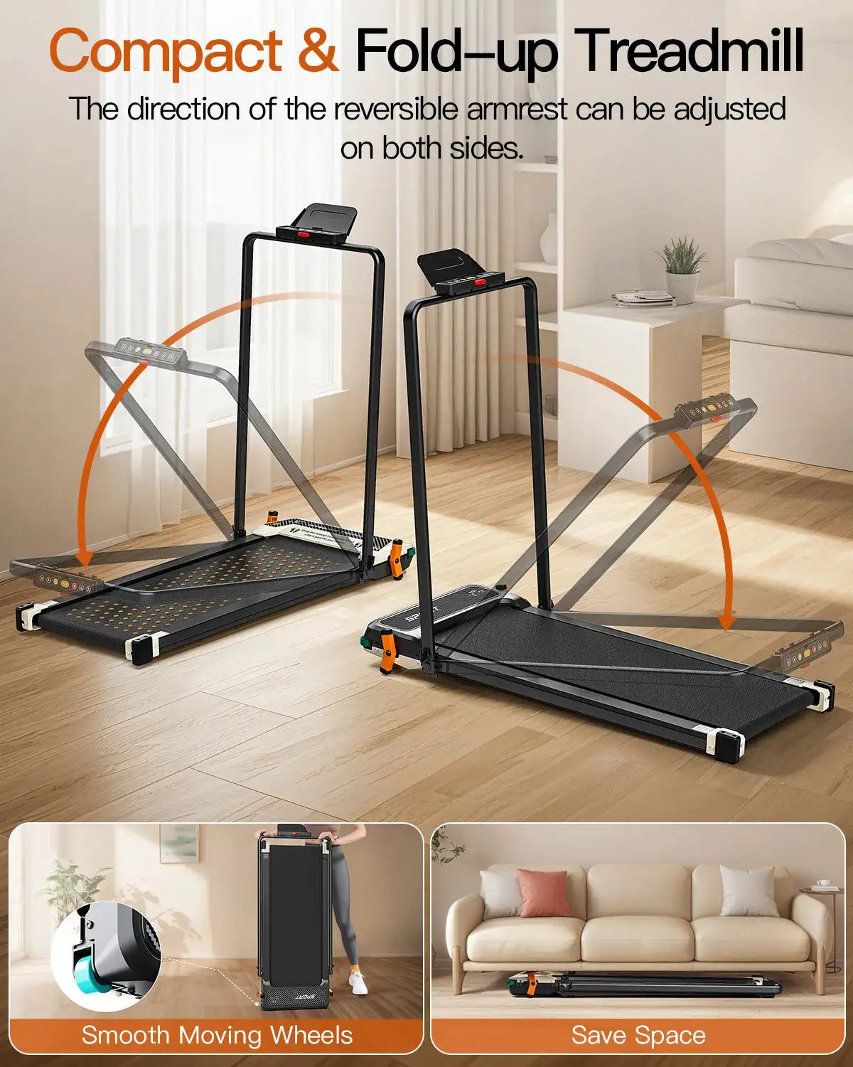 Akluer Treadmill Foot Massage Incline — product view 8