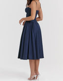 New Fashion Sexy Backless One Cut Collar Strap Dress