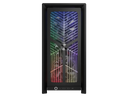 CORSAIR RS Mid-Tower PC Case, Black - Illuminated front panel RGB - fans included - Supports dual radiators - ASUS BTF, MSI Project Zero - Black