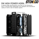 Portable Outdoor Bluetooth Speaker High Power Subwoofer Wireless Waterproof USB Music Player Support AUX TF Card for Camping Travel Party Beach Hiking Loud Stereo Sound Deep Bass Easy to Carry for Home Outdoor Use Great Gift