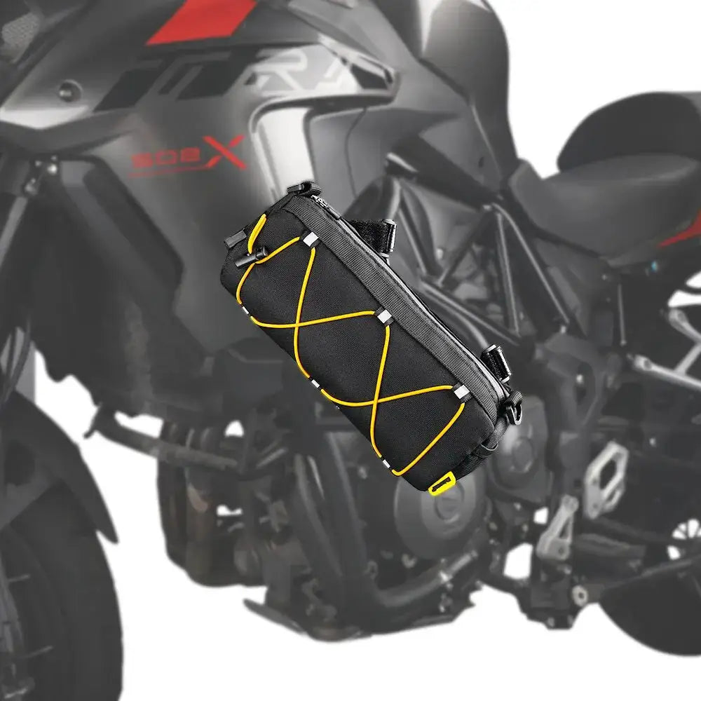 Rhinowalk Motorcycle Bumper Bag 2.4L Universal Side Bag Tail Saddle Luggage Pack Rear Seat Bag Multifunction Shoulder Bag For Ad