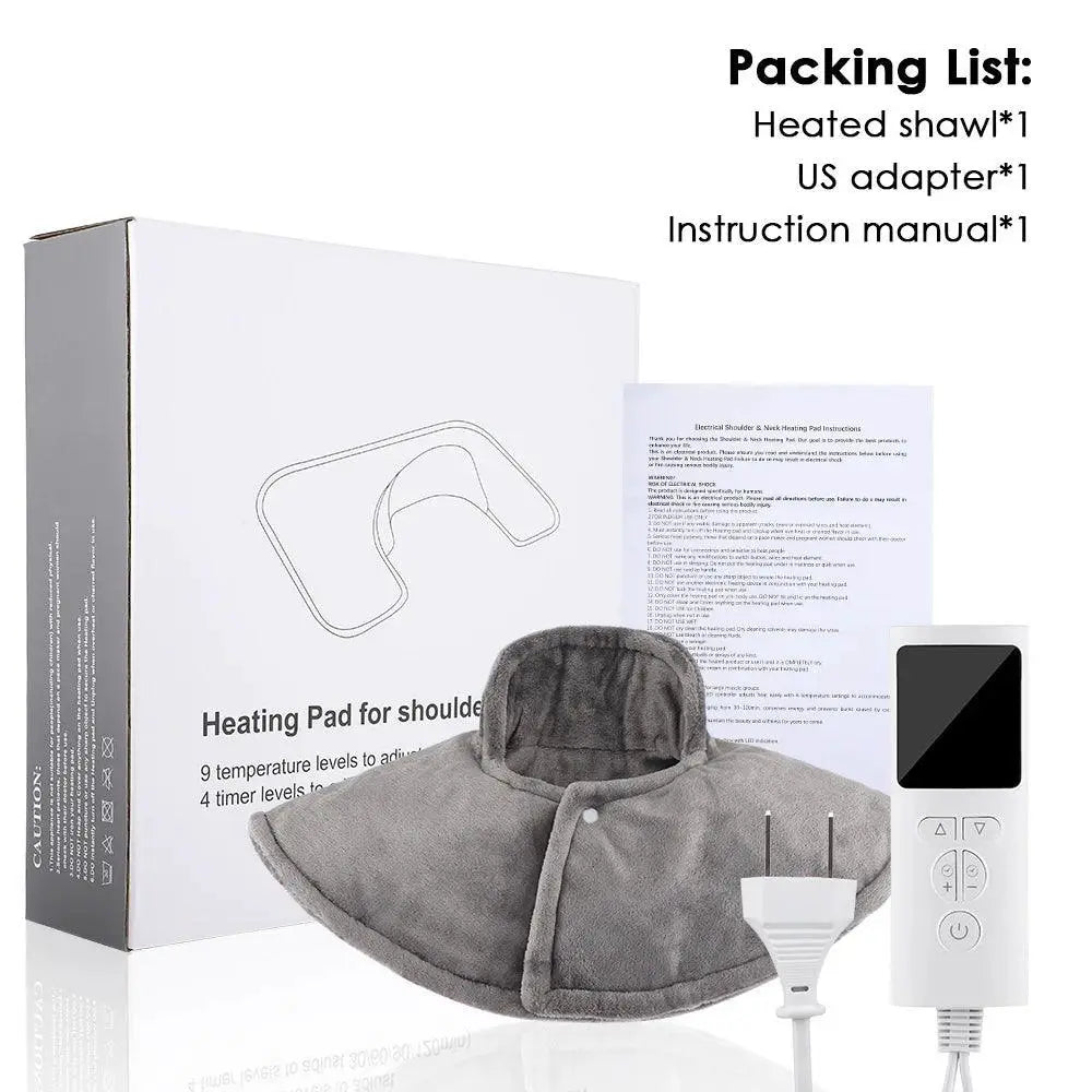 Neck and Back Massager Heating Pad for Therapy Relief