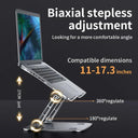 Adjustable Aluminum Laptop Stand: Enhance Comfort & Productivity
