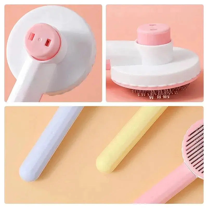 Pet Grooming Combo Self Cleaning Slicker Dog Brush Tool