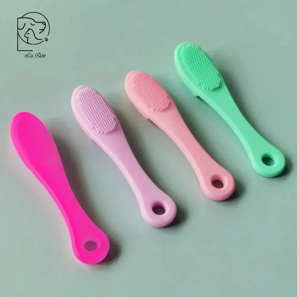 Pet Finger Brush Soft Silicone Tool For Cat And Dog Grooming
