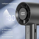 Portable Mini Fan - LED Cooling 100 Speeds