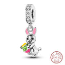 Sterling Silver Moon Mermaid Turtle
