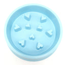 Slow Feeder Dog Bowl Durable Plastic Non-Slip Pet Bowl